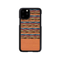 Man & Wood iPhone 11 Pro Max用天然木ケース Browny Check I16856I65R