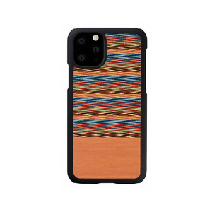 Man & Wood iPhone 11 Pro Max用天然木ケース Browny Check I16856I65R-イメージ1