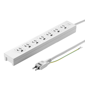 サンワサプライ 電源タップ(3P・7個口・3m) TAP-F37-3SR-イメージ1