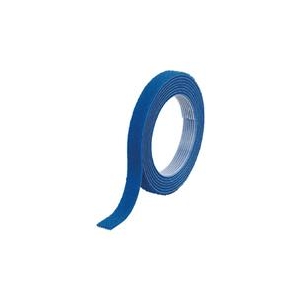 トラスコ中山 TRUSCO　マジックバンド結束テープ　両面　幅10mmX長さ1．5m　青 MKT-1015-B-イメージ1