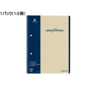 コクヨ フィラーノート B5 A罫 マージン罫入 10冊 1パック(10冊) F836704-ｽ-10AN-イメージ1