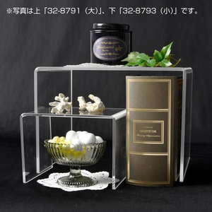 タカ印 アクリルディスプレイ コの字 小 FCE108Z-32-8793-イメージ3