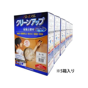 フジワラ化学 プレミアム珪藻土壁材 5坪 カーキ FCE964Z-イメージ1