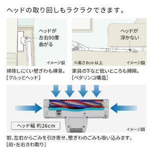 日立 紙パックタイプクリーナー 自走式パワーブラシ かるパック ベージュ CV-KP90P C-イメージ7