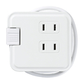 ヤザワ 巻取りモバイルタップ3個口(0．6m) 白 H2M3006WH