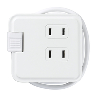 ヤザワ 巻取りモバイルタップ3個口(0．6m) 白 H2M3006WH
