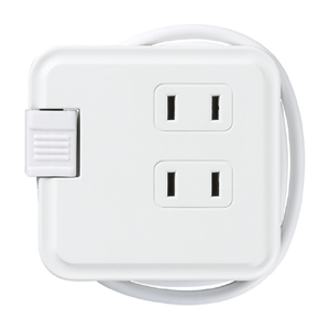 ヤザワ 巻取りモバイルタップ3個口(0．6m) 白 H2M3006WH-イメージ1