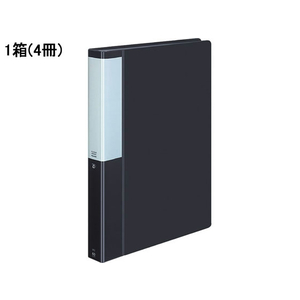 コクヨ クリヤーブック POSITY 固定式A4 60ポケット ダークグレー4冊 1箱(4冊) F826226-P3ﾗ-L60NDM-イメージ1