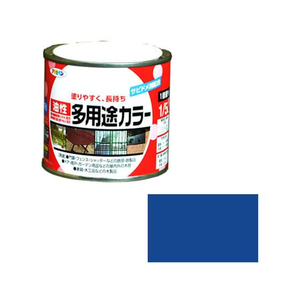 アサヒペン 油性多用途カラー 1／5L 青 FC504NS-イメージ1