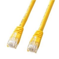 サンワサプライ エンハンスドカテゴリ5単線LANケーブル（10m） イエロー KB-T5T-10YN