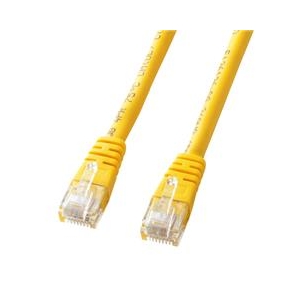 サンワサプライ エンハンスドカテゴリ5単線LANケーブル（10m） イエロー KB-T5T-10YN-イメージ1