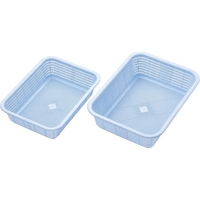 リス キッチンバスケット (浅型) L ブルー L浅型460mm345mm FCL1616-007590003