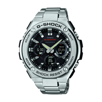 カシオ ソーラー電波腕時計 G-SHOCK ブラック GST-W110D-1AJF