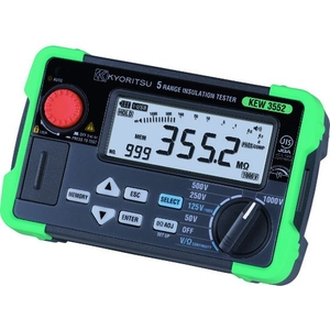 共立電気計器 デジタル絶縁抵抗計(6レンジ) 5010012525050010000.11564697 FC903JA-2071931-イメージ1