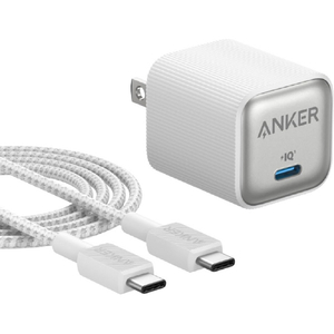 Anker Anker Nano Charger (35W) with USB-C & USB-C ケーブル ホワイト B2339N21-イメージ1