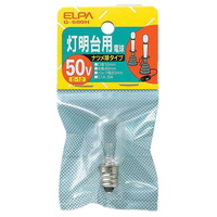 エルパ 灯明台用電球 ナツメ形 E12口金 5W クリア 1個入 G-500H(C)