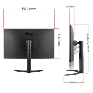 LGエレクトロニクス 31．5型液晶ディスプレイ LG UHD Monitor 4K 32UR550K-B-イメージ12