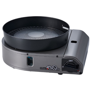 岩谷産業 カセットガススモークレス焼肉グリル やきまるスリム チャコールメタリック CB-SLG-3 岩谷産業 カセットガススモークレス焼肉グリル やきまるスリム チャコールメタリック CB-SLG-3