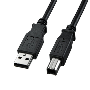 サンワサプライ USB2．0ケーブル(2m) ブラック KU20-2BKK2-イメージ1
