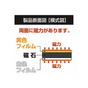 マグエックス 両面カラーシート 黄白 F821145-MSR-10YW-イメージ4