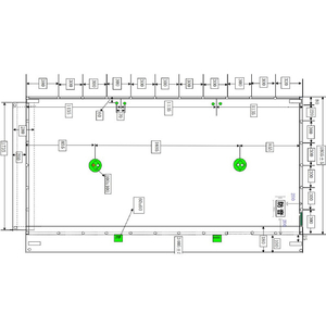 トラスコ エコノミー防音シート １．８ｍ×３．４ｍ 厚み０．５ｍｍ ハトメ外径：23mm EBO-1834U-イメージ3