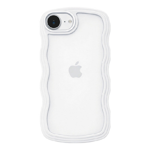 ＣＯＣＯ ＣＡＳＥ iPhone１７Ｅ／１６Ｅ用 パステルなくねくねケース ＣＯＣＯ ＣＡＳＥ ホワイト 1794-17E16E-WHITE-イメージ1
