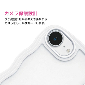 ＣＯＣＯ ＣＡＳＥ iPhone１７Ｅ／１６Ｅ用 パステルなくねくねケース ＣＯＣＯ ＣＡＳＥ ホワイト 1794-17E16E-WHITE-イメージ5