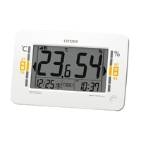 リズム 置き掛け兼用時計 CITIZEN 白 8RZ240-003