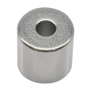 トラスコ ネオジム丸形磁石　皿ねじ穴付　外径１０ｍｍＸ１０ｍｍ　Ｍ３　１個入 TRUSCO　ネオジム磁石（丸形皿ねじ穴付） T10R10-M3-イメージ2