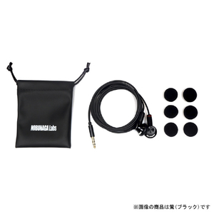 NOBUNAGA Labs インナーイヤー型イヤホン 鶯(うぐいす) シルバー NLNUGSSV-イメージ9