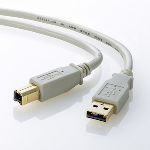 サンワサプライ USB2．0ケーブル(2m) ライトグレー KU20-2HK2-イメージ4