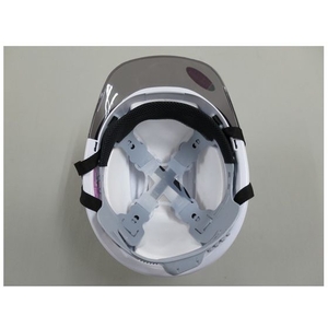 トーヨーセフティー ひさし透明ヘルメット 白 FC518FK-1031810-イメージ2
