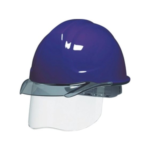ＤＩＣプラスチック DIC/SYA-CS型ヘルメット 紺／スモーク KP付/SYA-CS-SFE-KP-K/S FC476FT-7959036-イメージ1