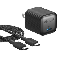 Anker Anker Nano Charger (35W) with USB-C & USB-C ケーブル ブラック B2339N11