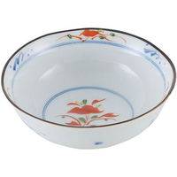 江部松商事 和食器コレクション 赤絵花 丸鉢 4寸 FC557LX-8180950