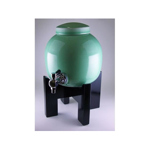 東洋セラミックス 焼酎サーバー 黒塗り台セット 青磁 FC401LB-0875600-イメージ1