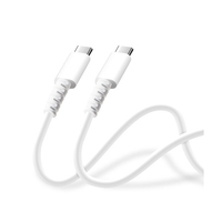 PGA 充電/通信 やわらかケーブル USB-CtoUSB-C 0．5m ホワイト PG-YWCC05WH
