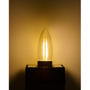 エルパ LED電球 E26口金 全光束300lm(2．1Wシャンデリア球タイプ)電球色相当 LDC2CL-G-F370-イメージ4