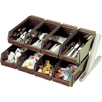 江部松商事 オーガナイザー 2段4列 8ヶ入 ブラック FC166KY-0101300