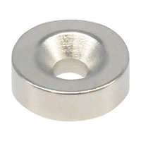 トラスコ ネオジム丸形磁石　皿ねじ穴付　外径１２ｍｍＸ４ｍｍ　Ｍ３　１個入 TRUSCO　ネオジム磁石（丸形皿ねじ穴付） T12R04-M3