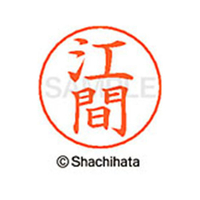 シヤチハタ ネームペン用ネーム シルバー 既製 江間 FC46204-X-GPS-0433