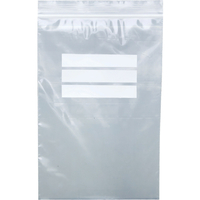 トラスコ チャック付ポリ袋（白枠付） ０．０８ｍｍ厚 ３４０ｘ２４０ｍｍ １００枚入 食品衛生法適合（ポジティブリスト適合） TCBW-J-8A-TM