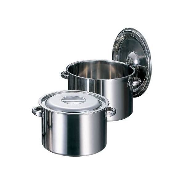 赤川器物製作所 赤川器物/AG18-8 半寸胴鍋 45cm 450mm310mm49.0L FCK8125-013368045 