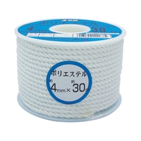 ユタカメイク ロープ ポリエステルロープボビン巻 4mm×30m FC093FX-3676722
