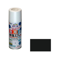 アサヒペン 水性多用途スプレー 300ml ツヤ消し 黒 FC016NS