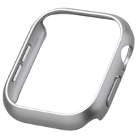 エレコム Apple Watch Series 10(46mm)用ハードバンパー/メタリック シルバー AW-24ABPPMSV