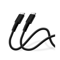 PGA 充電/通信 やわらかケーブル USB-CtoUSB-C 1．2m ブラック PG-YWCC12BK