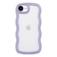 ＣＯＣＯ ＣＡＳＥ iPhone１７Ｅ／１６Ｅ用 パステルなくねくねケース ＣＯＣＯ ＣＡＳＥ パープル 1794-17E16E-PURPLE