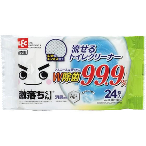 レック 激落ちくん 流せる除菌トイレクリーナー24枚 FCD0225-S00280-イメージ1