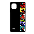 PGA iPhone 11用ガラスハイブリッドケース アベンジャーズ/ポップアート PG-DGT19B12AVG